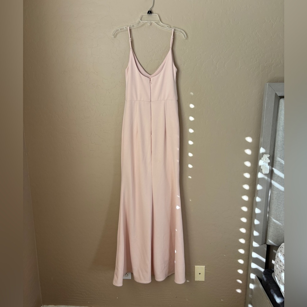 Lulu's Infinite Glory Blush Pink Maxi Dress Women’s Size Medium Style #IDB71970 - Picture 2 of 7
